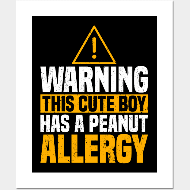 Peanut Allergy Nut Allergy Wall Art by medd.art